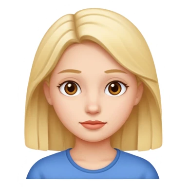 light pink framed photo with a white background of a girl sticker