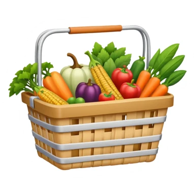 grocery basket sticker