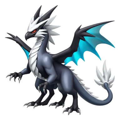 Shiny Dark Nargacuga-Zekrom-Reshiram-Silvally-Noivern-Hybrid (Full body) sticker