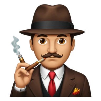 mafia boss cigar sticker