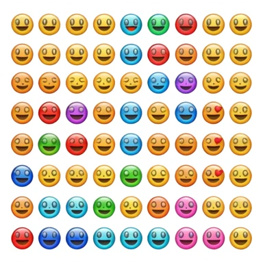A multi emoji 1emoji maked of 25 sticker