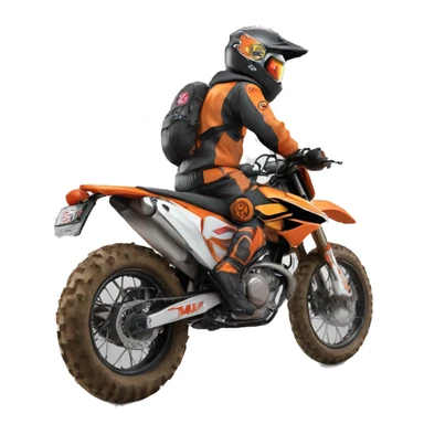 Naruto on dirt bike ktm sticker