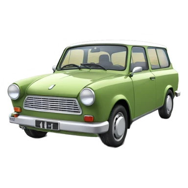 Trabant 601 Kombi Papyrusweiss sticker