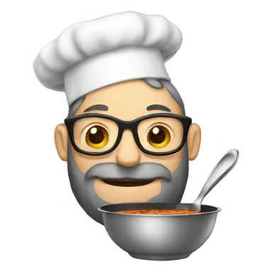 a rabbi cooking soup sticker