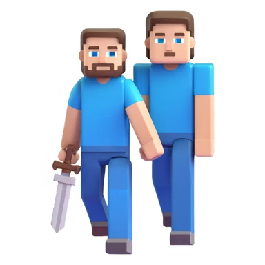 Minecraft Steve character sticker