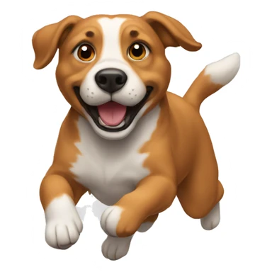 Stafford dog jumping  sticker