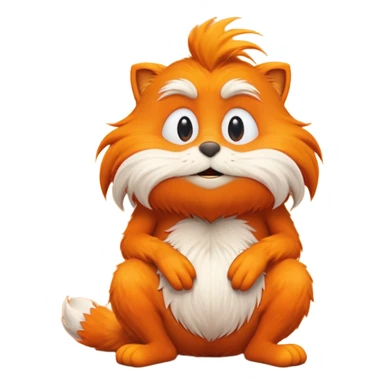 Lorax with a big butt  sticker