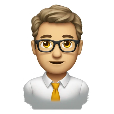 an emoji of an expert designer sticker