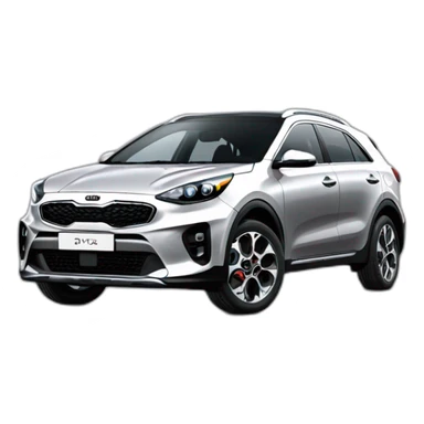 Kia xceed grise vu de 3/4 sticker