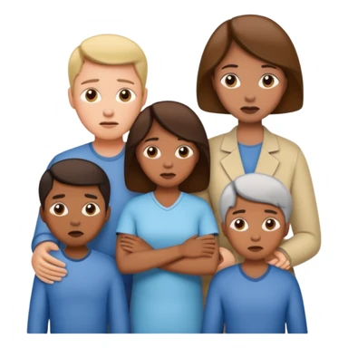 Family fear take precaution sticker