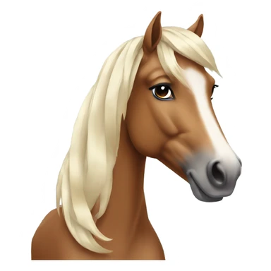 horse looking glam sticker