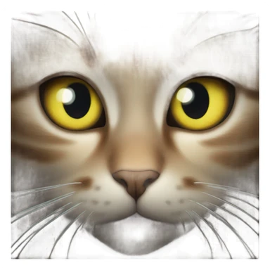 Cat eyes in darkness sticker