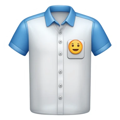 button on a shirt sticker