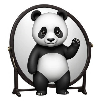 panda come a un erozo sticker