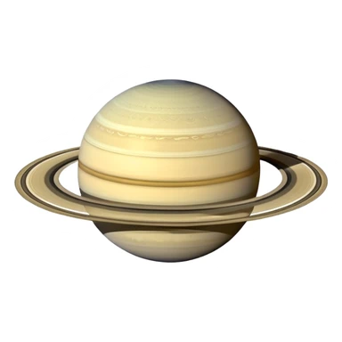 planet Saturn with rings sticker