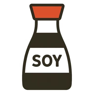 soy sauce bottle, icon sticker