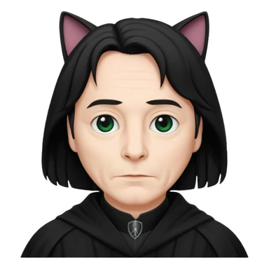 professor snape turning into a cat sticker