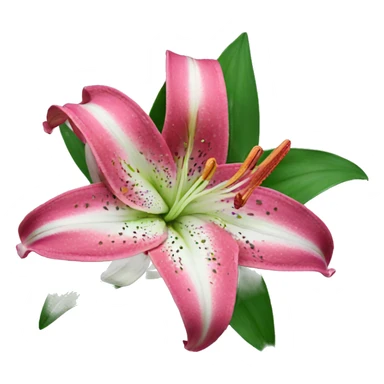 Stargazer lily sticker