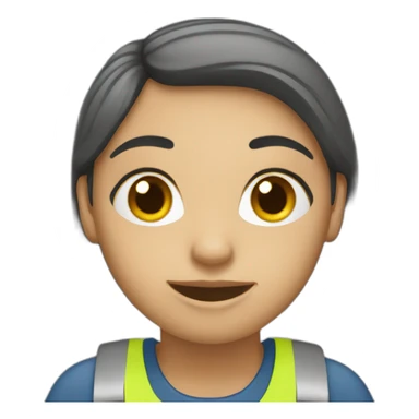 three female worker  sticker