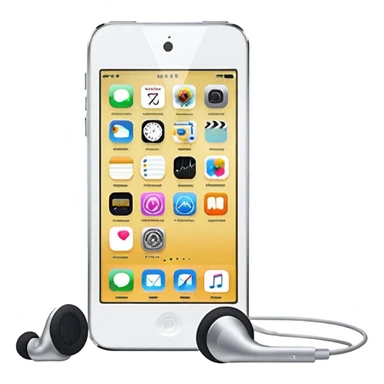 iPod touch 8 with earpiece speaker sticker