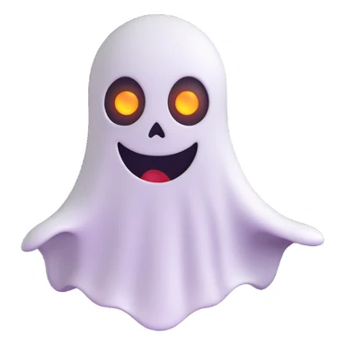 creepy ghost with dark atmosphere, horror game emoji style for stream sticker