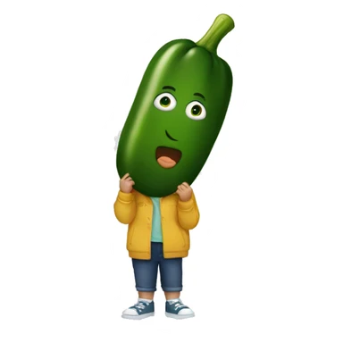 kid big pickle sticker
