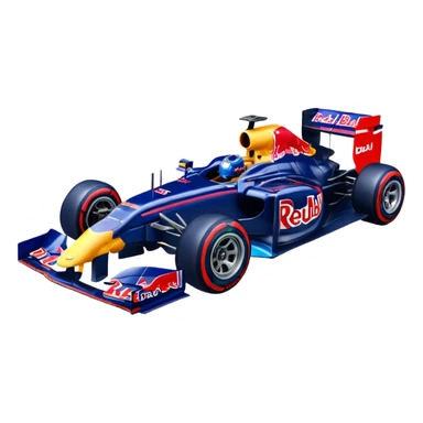 Red Bull F1 car driving animated emote sticker