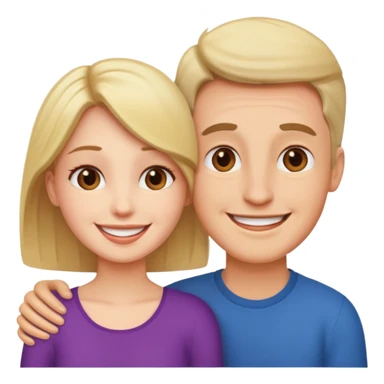 couple in love talking sticker