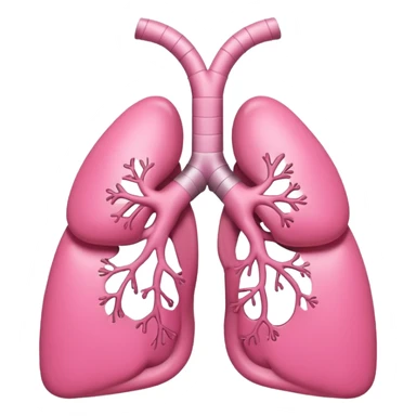 oversimplified cute plain lungs sticker