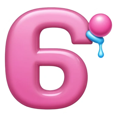 pink letter D emoji sticker