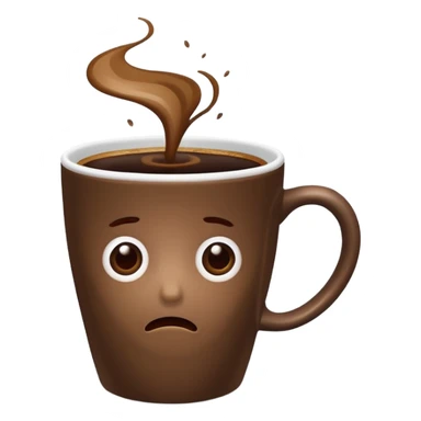 Bad coffee / sad coffee sticker