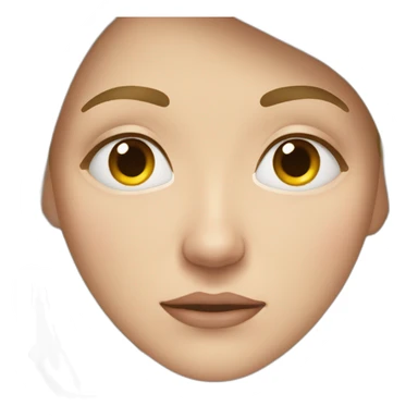 tired white woman only face with bruises under the eyes sticker