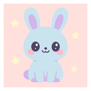 a cute bunny sticker
