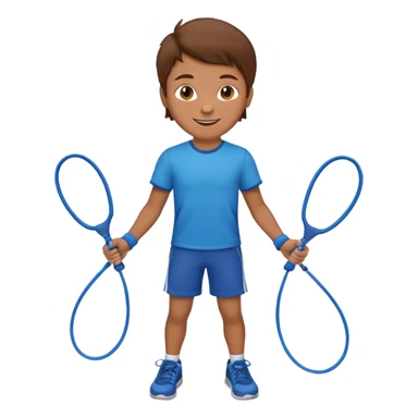 Boy with Skipping rope sticker