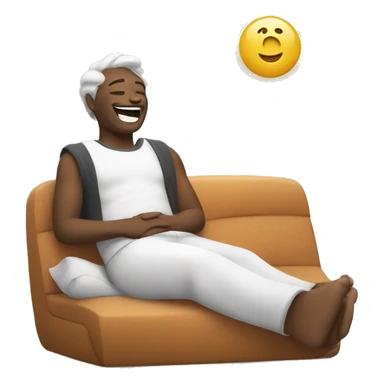 happy relax sticker