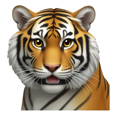 Tigre jaine avec de l électricité sticker
