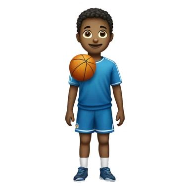 Niño con un infla balones sticker