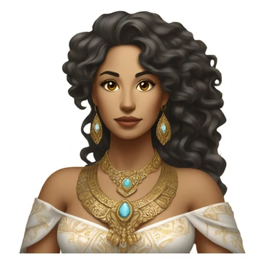 Latina female goddess head to toe sticker