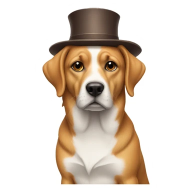 dog wif hat sticker