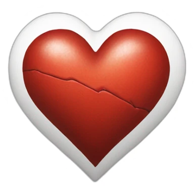 White heart injured sticker