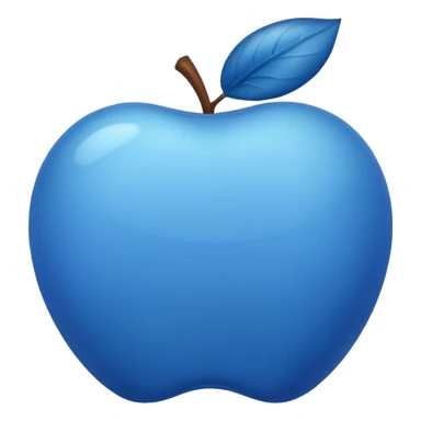 Une pomme bleu sticker