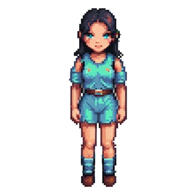 female human character sticker
