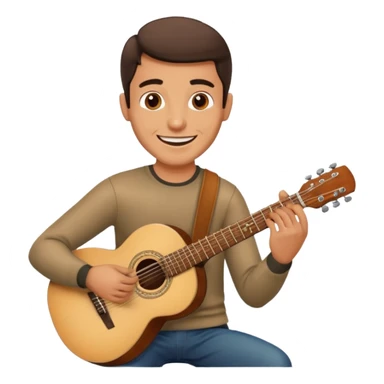 Spanish man playing guitar emoji sticker