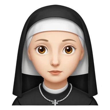 The nun sticker