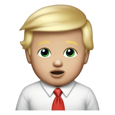Donald trump as a baby sticker