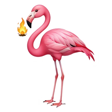 Une flamme rose sticker