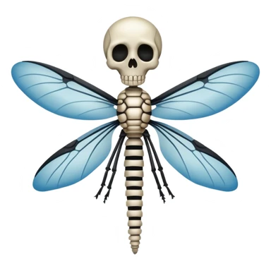 Skelett mit Schleife was zwinkert sticker