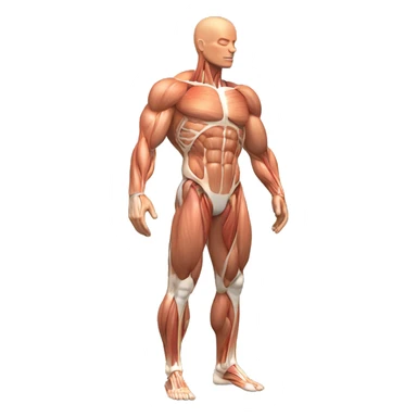 anatomy quadriceps muscles 3d model  sticker