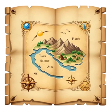 exploration map sticker