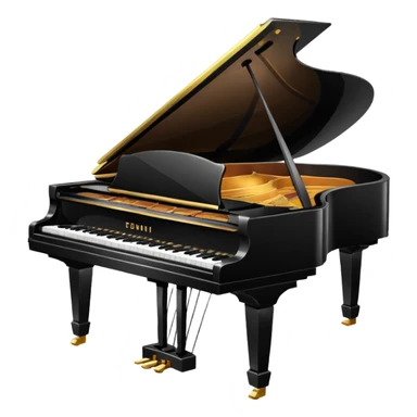 grand piano sticker